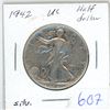 Image 1 : 1942 USA  Silver Half Dollar