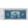 Image 2 : 1937 Bank of Canada $5 bill, Gordon/Towers, # M/C 5792517