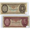 Image 2 : Lot of 4 Hungary notes:  10, 20, 50 & 100 Forint