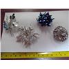 Image 1 : 4 Vintage broaches
