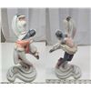 Image 1 : 2  1950'S Chalkware dancers---(Favorware Canada) 12"