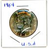 Image 1 : 1964 USA Kennedy half dollar--90% silver---EX