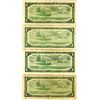 Image 2 : 4 X 1954 Bank of canada one dollar bills