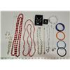 Image 1 : Costume Jewelery---Misc. lot--Rings, Necklaces, Bangles, Earrings