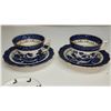 Image 3 : 2 X Real Blue Willow cup & saucer--& Cardinal Minature Tea set/7 pieces