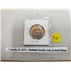 Image 1 : CANADA 5 CENTS 1975 - SMALL CUDS ON BOTH RIMS