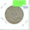 Image 1 : 1954 US 50 Cent Coin