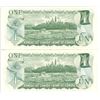 Image 2 : Two 1973 Canadian 1 Dollar Bills - Numbered 5051 and 5053