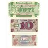Image 1 : 6th Series British Armed Forces 5, 10 and 50 New Pence Bill