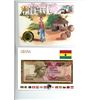 Image 1 : Ghana 50 Cedis Bill and 5 Cedis Coin - 1986 and 1991