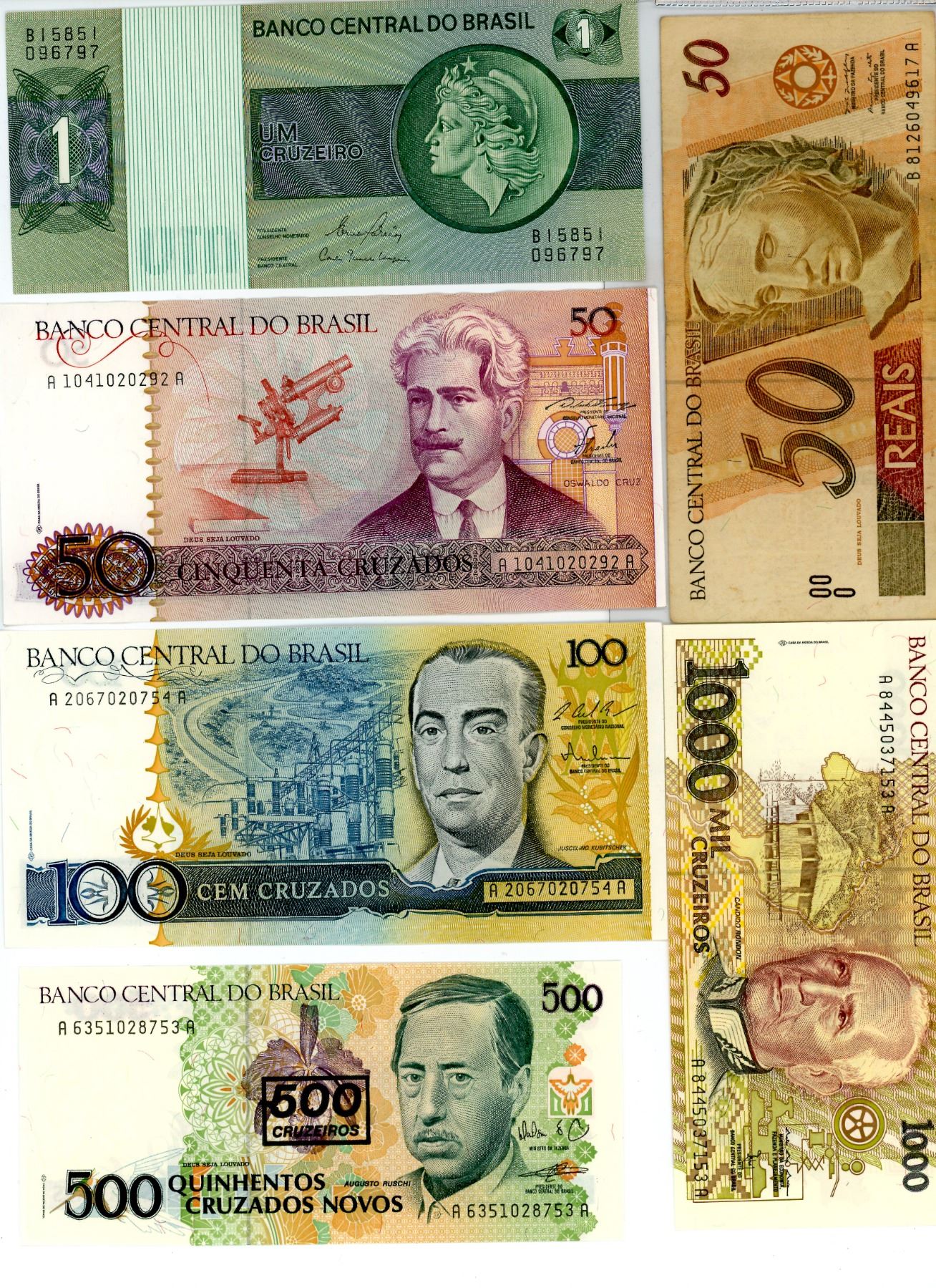 6 Brazil Bills - Schmalz Auctions