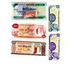Image 1 : 5 World Bills - Nicaragua, Ghana and Guyana