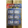 Image 1 : Set of 6 NHL Stamp Cards 2000 In original Package