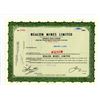 Image 1 : Vintage Nealon Mines Limited Shares Certificate
