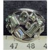 Image 1 : Dyrberg/Kern "II" Ring Grey/Clear Stones Ring ?size