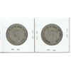Image 2 : Set of 2 1940 Canadian Silver 50 Cent Coins - King George VI