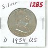 Image 1 : 1954 D U.S.A Liberty Silver Half Dollar