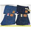 Image 1 : 4 Pair of Levi 505 Jeans - 3 Pairs new (2 40W x 30L, 2 40W x 32L, Extra room in thigh straight leg)