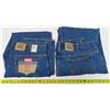 Image 1 : 2 Pairs of Levi 619 Jeans (size: 42Wx32L, Straight leg, one pair new)