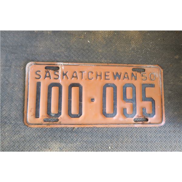 1950 Saskatchewan License Plate