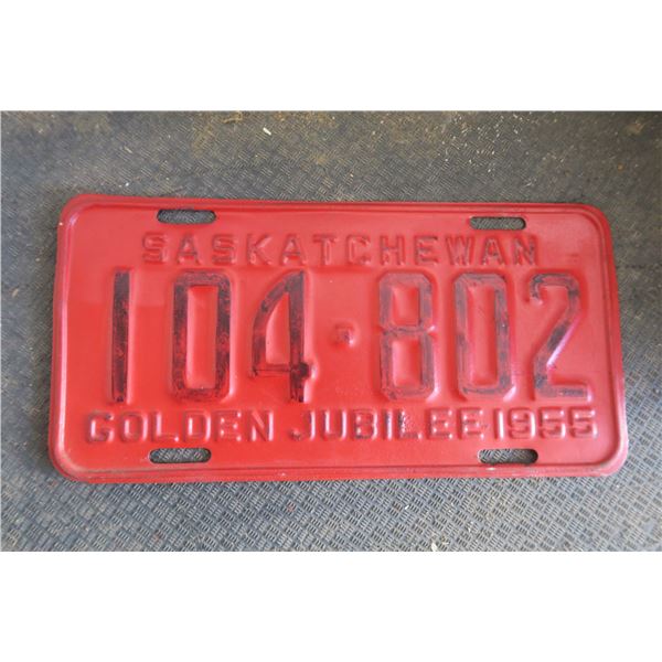 1955 Saskatchewan License Plate Schmalz Auctions 1955-saskatchewan-license-plate-schmalz-auctions