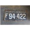 Image 1 : 1960 Saskatchewan License Plate