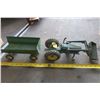 Image 1 : Vintage Metal John Deere Tractor and Trailer Model - Some Damage