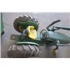 Image 3 : Vintage Metal John Deere Tractor and Trailer Model - Some Damage