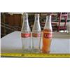Image 1 : 3 Vintage Coca-Cola Bottles - 1 full and sealed