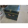 Image 2 : Vintage Metal Steamer Trunk