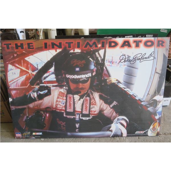 Dale Earnhardt Nascar Print on 3/8  MDF - 34.5 x22.25 