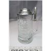 Image 1 : Clear Beer Stein with Lid