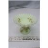 Image 2 : Hand Painted Candle Holder/Candy Dish and Collectors Mini Spoon