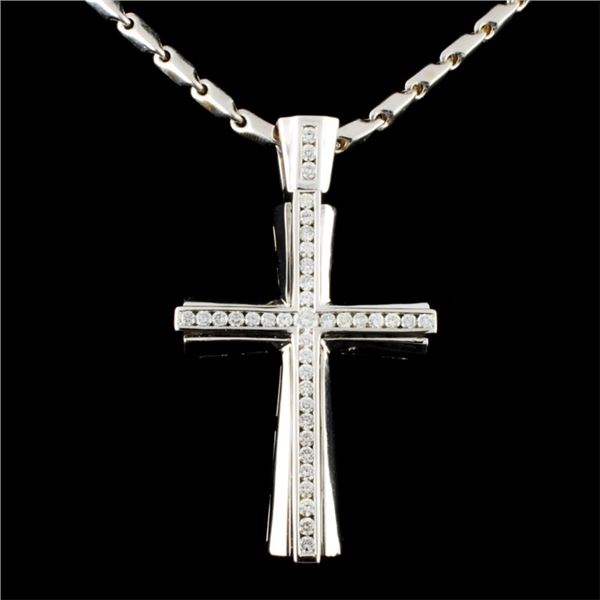 18k White Gold 7.00ct Diamond Necklace