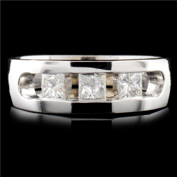 18k White Gold 6.80ct Diamond Necklace