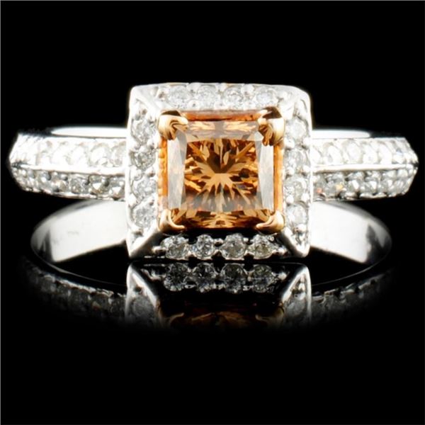 18K Gold 13.00MM Pearl & 0.49ctw Diamond Ring