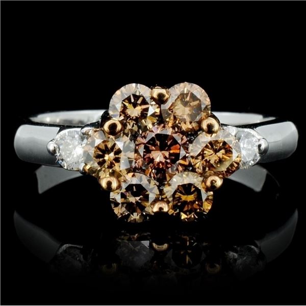 14K Gold 6.80ct Kunzite & 1.72ctw Diamond Ring