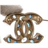 Image 5 : Chanel Gold CC Rhinestone Brooch