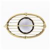 Image 3 : Antique Victorian 18k Yellow Gold Music Strings Brooch Lavender Purple Amethyst