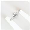 Image 3 : Vintage Solid 14k White Gold .46 ctw Prong Round Diamond Solitaire Engagement Ri
