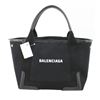 Image 1 : Balenciaga Black Canvas Navy Cabas Small Tote Bag