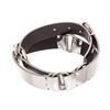 Image 6 : Chanel Metallic Silver Leather CC Belt