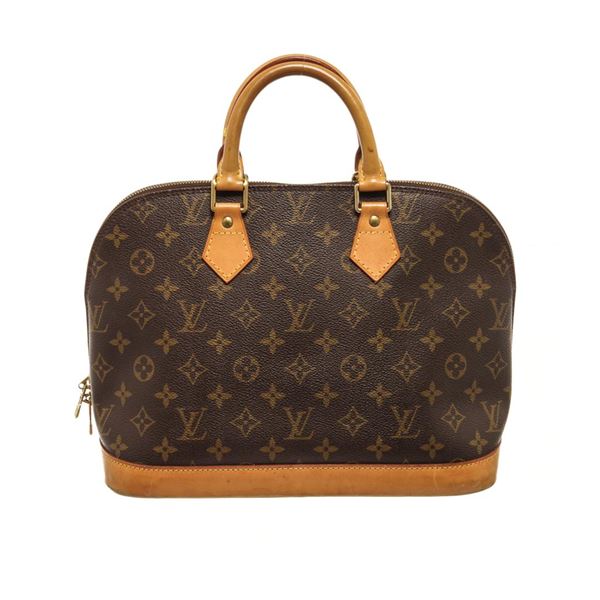 Louis Vuitton Brown Monogram Canvas and Leather Alma PM Bag
