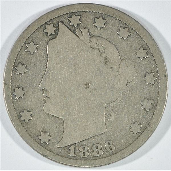 1886 LIBERTY NICKEL AG/G