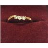 Image 2 : $1000 Lady's 14KT yellow Gold Band 15pt  diamond ring, Suggested retail $1000 - 1500 - ring box not 