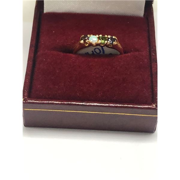 $1500 Lady's  10KT Yellow Gold Multi - Stone Ring, Suggested retail $1500 - 2000 - ring box not incl