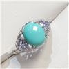 Image 2 : $100 Silver Turquoise & Tanzanite Ring