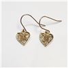 Image 1 : $500 10K 6 Diamonds(0.1ct) Earrings