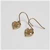 Image 2 : $500 10K 6 Diamonds(0.1ct) Earrings