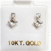 Image 1 : $150 10K Aquamarine(0.5ct) Earrings